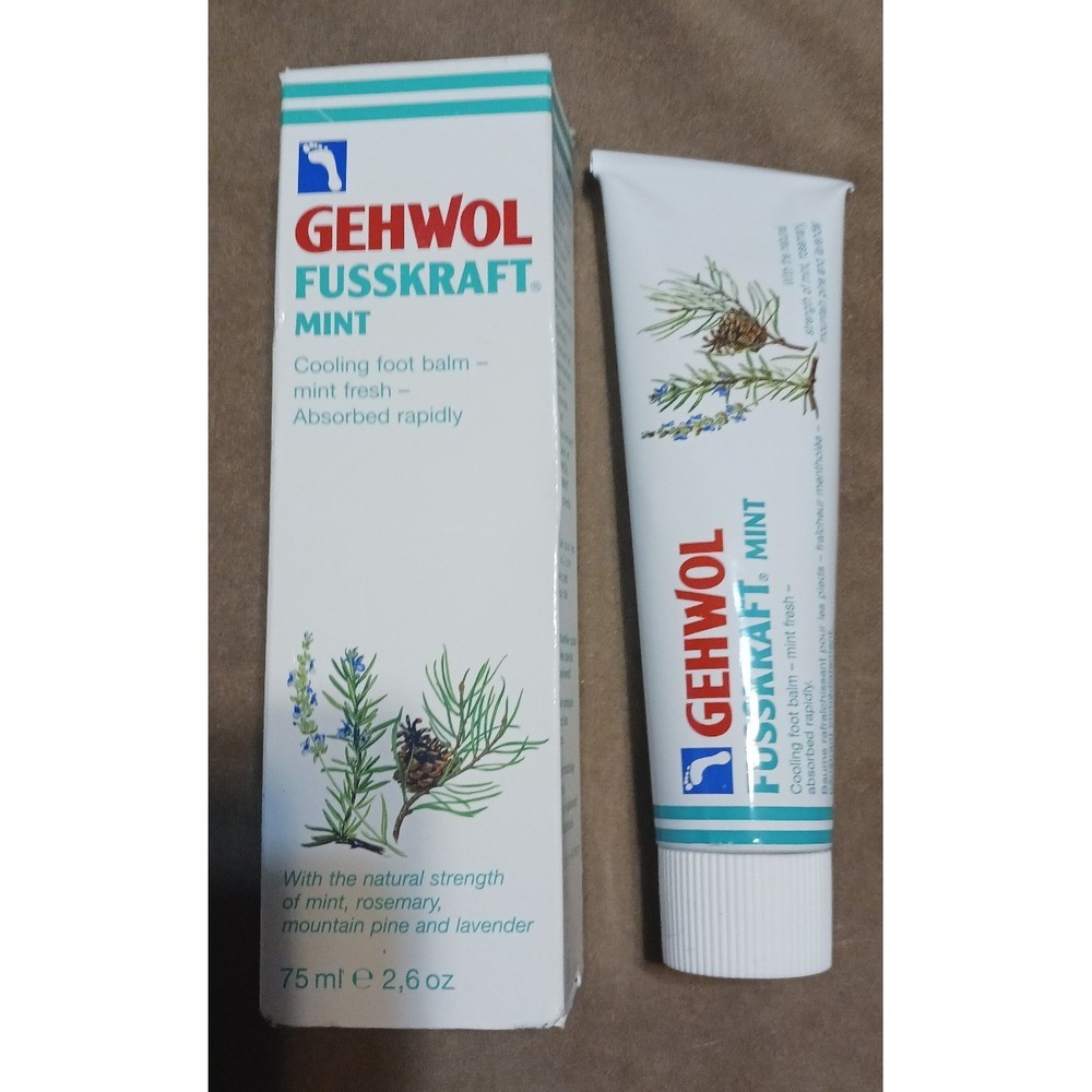 NEW Gehwol Fusskraft Mint Cooling Foot Balm,‎ Absorbed Rapidly